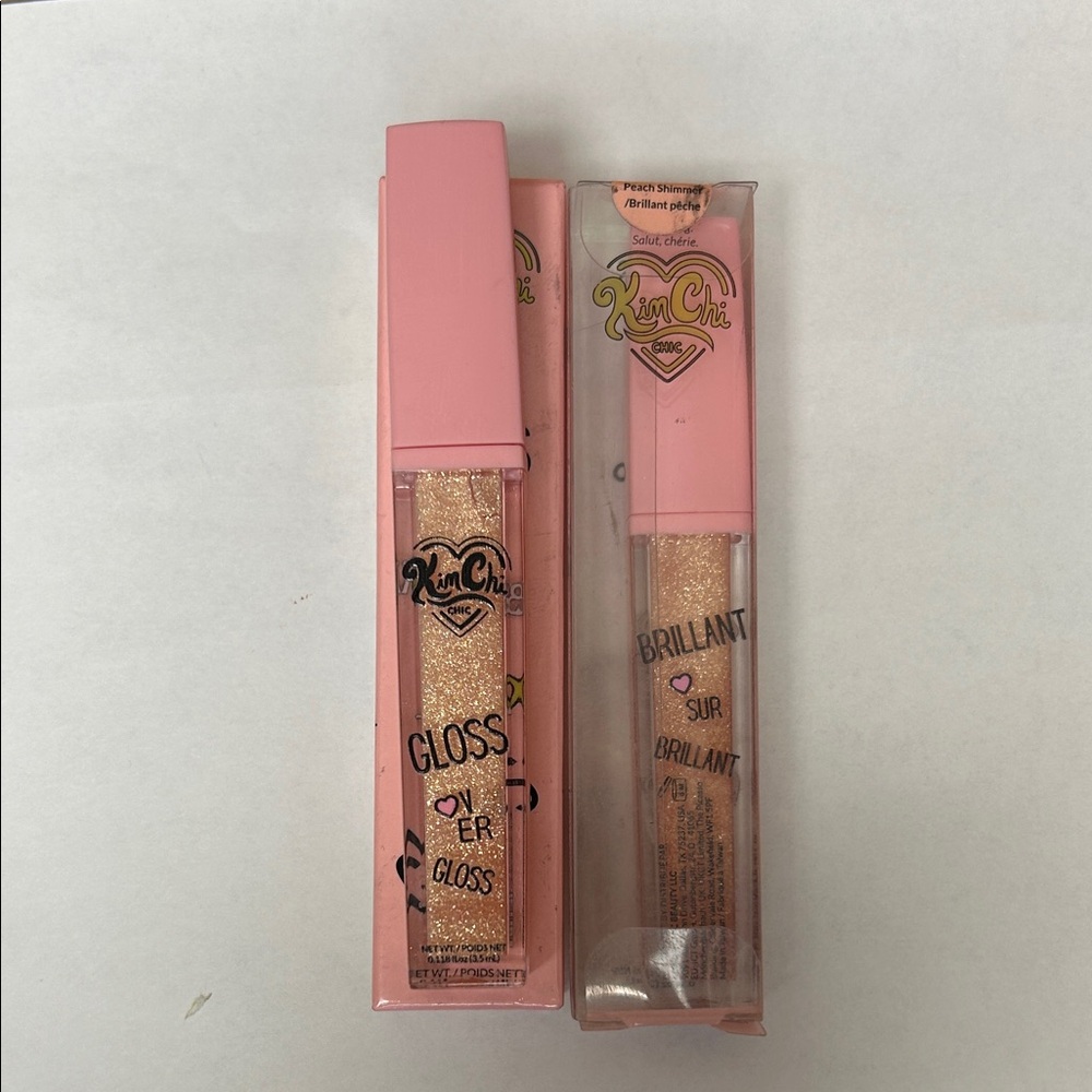 KimChi Chic Peach Shimmer Lip Gloss Set